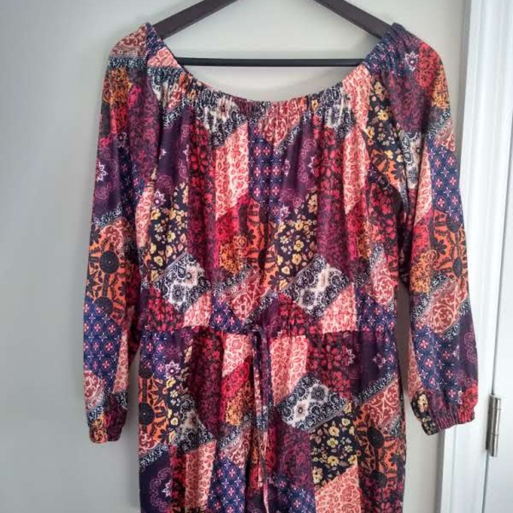 Patchwork Romper (Size 10)